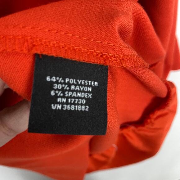 Victoria Beckham for Target Orange Black Scallop Sleeveless Short Dress Small - Picture 8 of 9